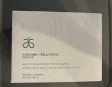 Arbonne Intelligence Genius Nightly Resurfacing Pads and Solution, 60 Count