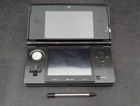 B3055 Nintendo 3DS console Cosmo Black Japan w/pen memory 2GB fx