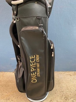 ONE PIECE Straw Hat Pirates Black cart bag golf carry caddy bag
