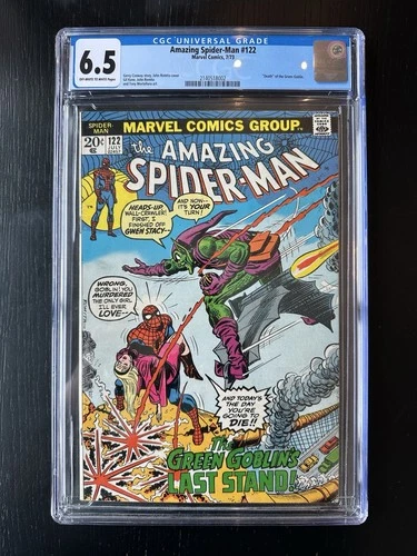 Amazing Spider-Man 122, CGC 6.5, Death Of Green Goblin