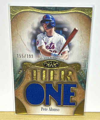 Topps 2026 Tier One Pete Alonso Tier One Relics Die-Cut T1RD-PA Mets 155/199