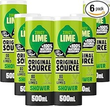 Original Source Lime Shower Gel – 500ml – Pack of 6 – Bulk Buy Body Wash 4.67 per litre
