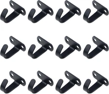 12-Pack Stainless Steel Screws Mount Ceiling Hook, Under-Shelf Coat Hanger, Towe