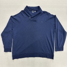 Men Blue Polo Ralp Lauren Shawl Pullover size 3XLT