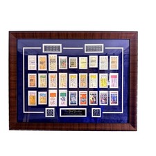 New York Yankees 27 World Championships Ticket Stubs Framed Display MLB 31x24