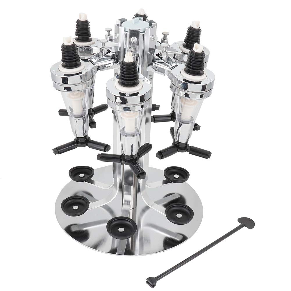 Professional Bar Station 6 Bottle Rotating Liquor Dispenser Alcohol Holder