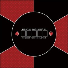 LaiEr 60/80/100/120/140/160cm Square Poker Mat Texas Hold'em Poker Rubber Mat P