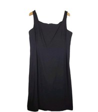 Lauren Ralph Lauren Womens Sleeveles Sheath Black Dress Size 10 Business Work EC