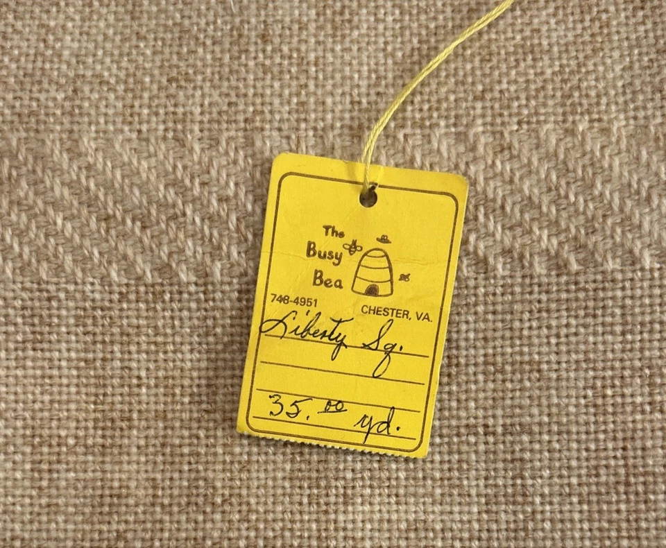 Craft World Liberty Square 14 Count Cross Stitch Fabric Heather Beige 31" x 62" - Image 2 of 2