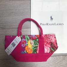 Polo Ralph Lauren Mini Canvas Tote Bag Floral Print XS Pony Tote Pink RRP £85