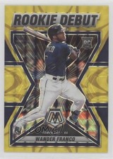 2022 Panini Mosaic Rookie Debut Reactive Yellow Prizm 56/99 Wander Franco 4g8