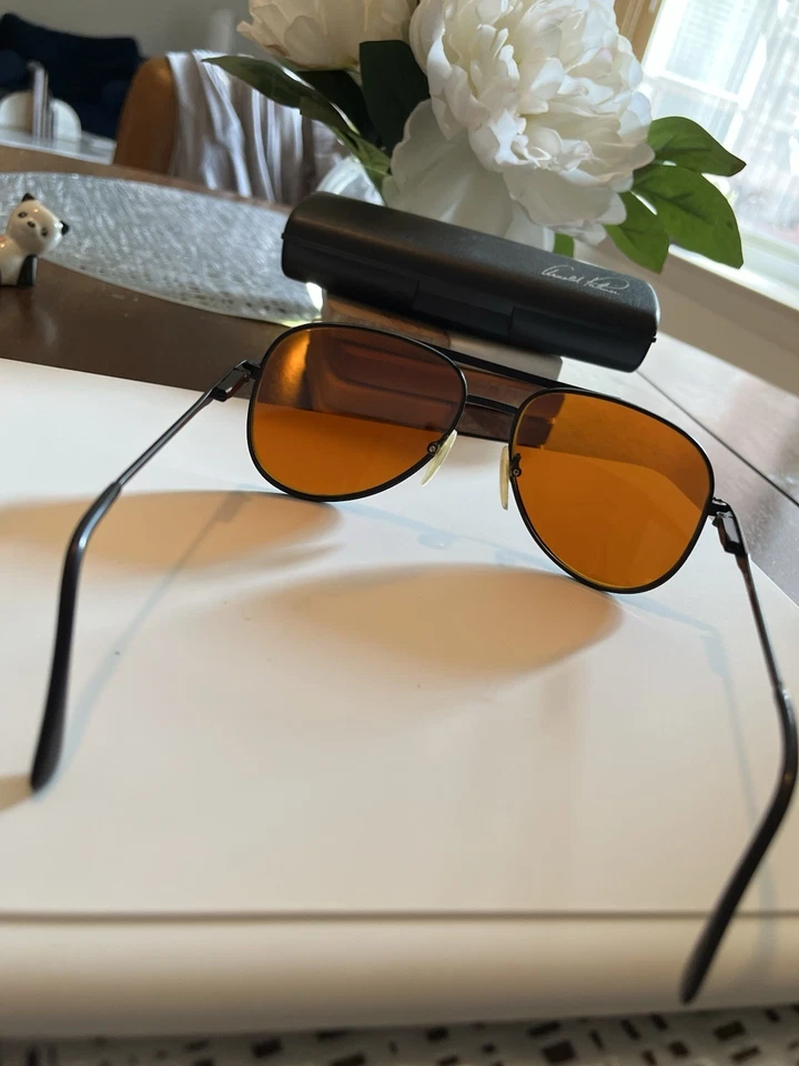 Arnold Palmer Vintage RARO aviadores negros con lente naranja excelente estado usado Foto 4 de 4