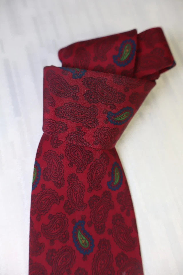VALENTINO 100% SETA SILK TIE CRAVATTA NECKTIE MADE IN ITALY VINTAGE CLASSIC - Imagen 3 de 4