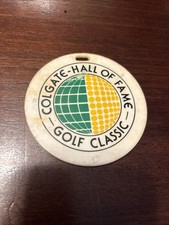 Vintage rzadka 1978 Colgate Hall Of Fame Golf Classic Torba golfowa Tag - Pinehurst CC