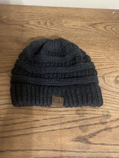 CC Beanie Women's  FLEECE LINED Chunky Soft Stretch Cable Knit Warm Fuzzy Beanie