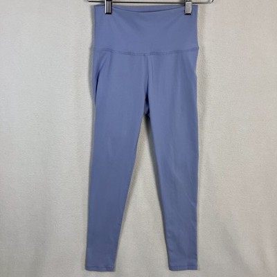 Echt Apparel Crop Length High Waist Athletic Leggings Women's Size XS Blue