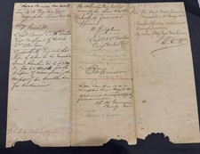 1864 CIVIL WAR KIA CORPSE LEAVE DOCUMENT-DENI...