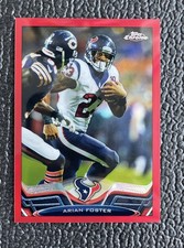 🔥ARIAN FOSTER 2013 TOPPS CHROME COLOR MATCH RED REFRACTOR #'D /25!🔥TEXANS!