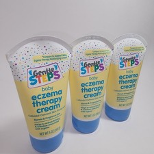 3 GENTLE STEPS Baby ECZEMA THERAPY CREAM Colloidal Oatmeal 5 oz. each