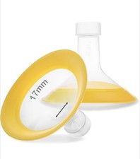 17mm 2pc Oval Flanges Breastshield Compatible with Medela Breast Pump