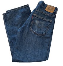 Levis 550 Jeans Mens 28x28 Blue Relaxed Fit Tapered Leg Denim 100 Cotton