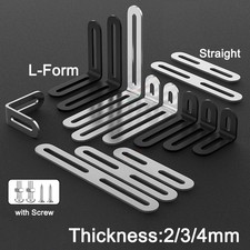 Reinforced Brackets Stainless Steel Corner Bracket L/T- Shape Thick 1.2mm-5mm