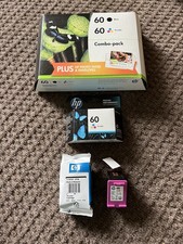 Lot Of 1 HP 60 Black 4 Tri-color Original Ink Cartridge Expired Multiple Dates