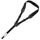 Tiger Ukulele Strap - Adjustable Black Uke Strap
