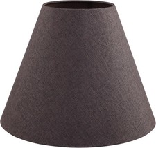 Aspen Creative 32775 Hardback Empire Spider Lamp Shade Dark Brown 9"x20"