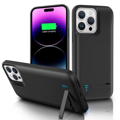Gladgogo Battery Case für iPhone 14 Pro/13 Pro, 6000mAh Tragbares Ladecase mit
