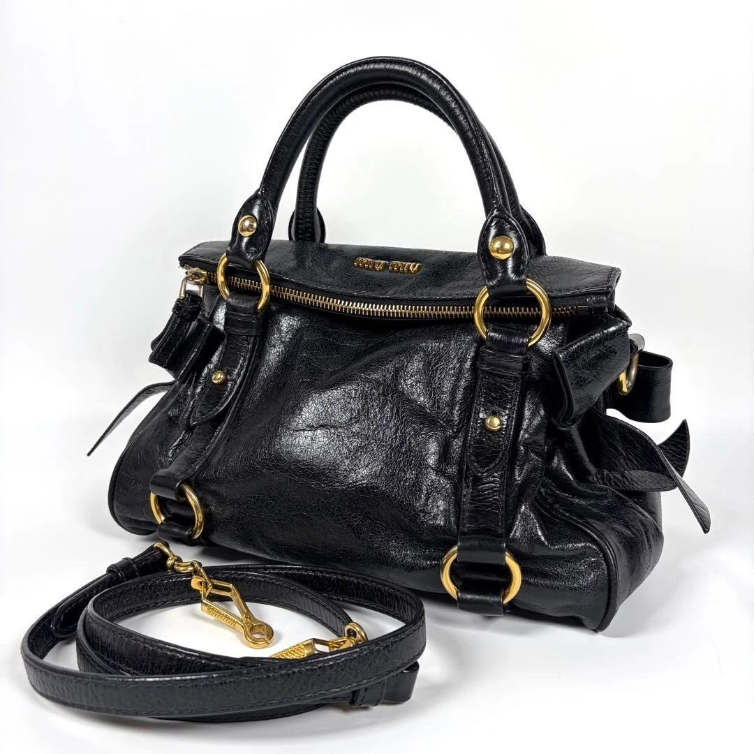 Miu Miu Bow Leather Exterior Bags & Handbags for Women for sale | eBay