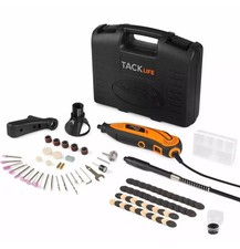 Rotary Tool Kit Variable Speed with Flex shaft, 80 Accessories, 3 Attachments