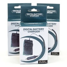 3x - AC/DC Battery Charger for Sharp BT-H22u BTH32 VL-AH151U VL-AH50U VL-A10 3PK