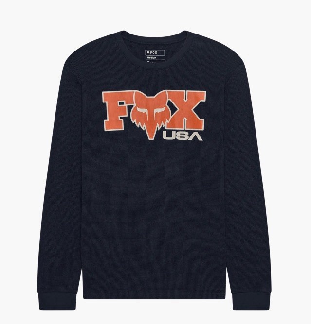 Fox Racing Men's Circa 74 Thermal Long Sleeve T-Shirt Midnight