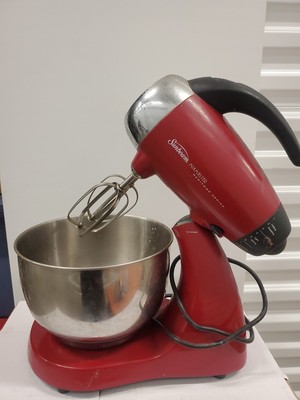 Vintage Sunbeam Mixmaster CHROME Stand Mixer 12-Speed 2 Bowls 2 Beaters & Cord