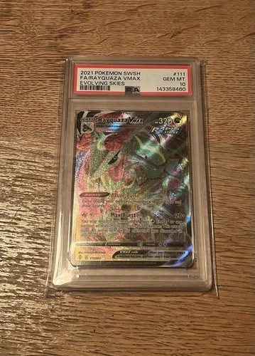 PSA 10 Rayquaza VMAX 111/203 Pokemon Evolving Skies