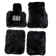 Genuine Sheepskin Floor Mats fits Rolls Royce Ghost Black Badge 2021 - 2025