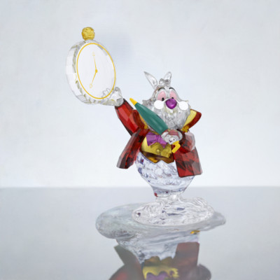 Swarovski Crystal Alice In Wonderland White Rabbit Figurine 5670229 NEW