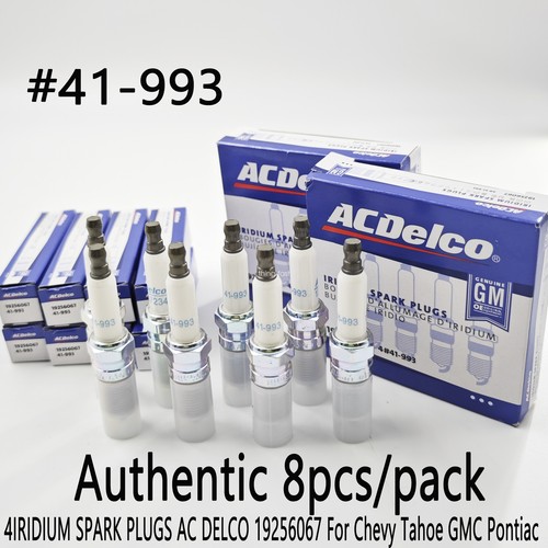 8Pcs 41993 IRIDIUM SPARK PLUGS AC DELCO 19256067 For Chevy Tahoe GMC