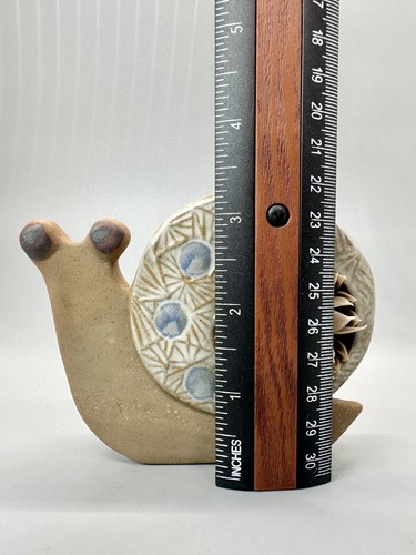 ๐ต Planter Or Standing Snail Studio Pottery Succulent Paradise Pretty Glaze Job - Picture 14 of 15