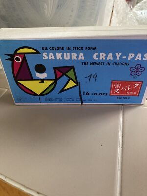 Vintage Sakura  Cray-Pas Oil Pastels Art Oil Colors Artist Japan