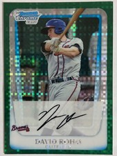 2011 Bowman Chrome Prospects Green X-Fractor #BCP148 David Rohm