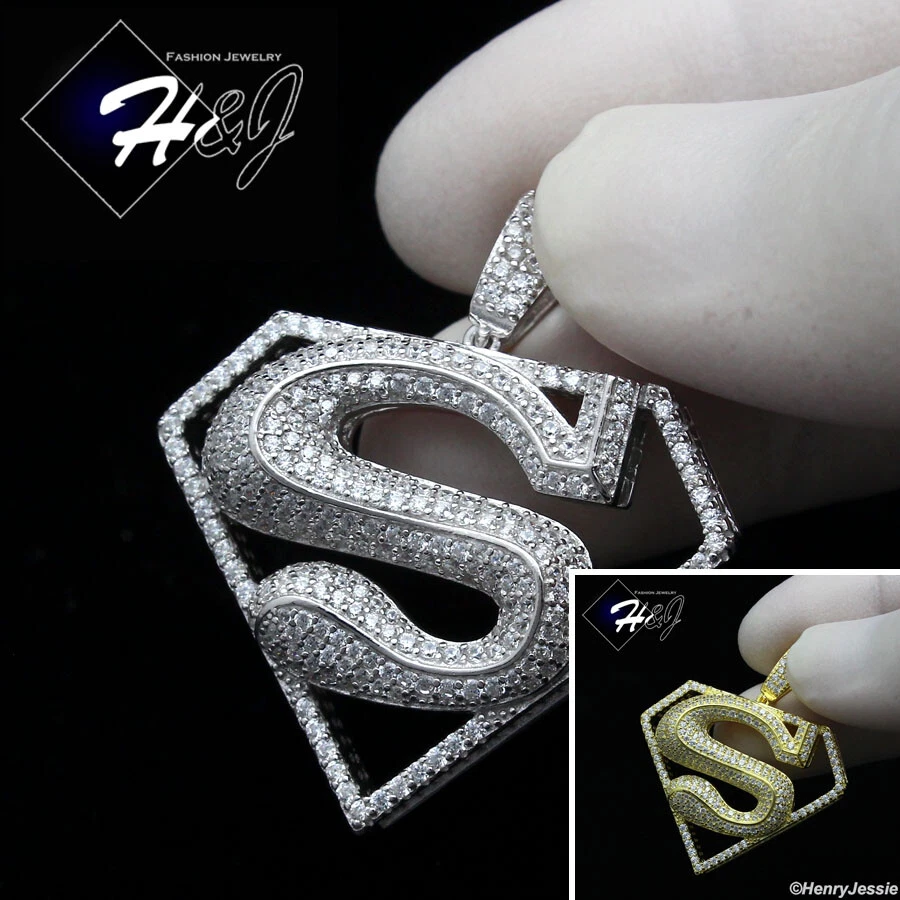 Iced out store superman pendant