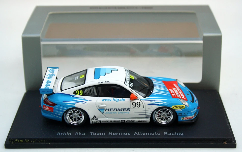 Porsche 911 GT3 Cup 997 "Porsche Carrera Cup 2007" #99 Arkin Aka, Spark M. 1:43 - Immagine 4 di 4