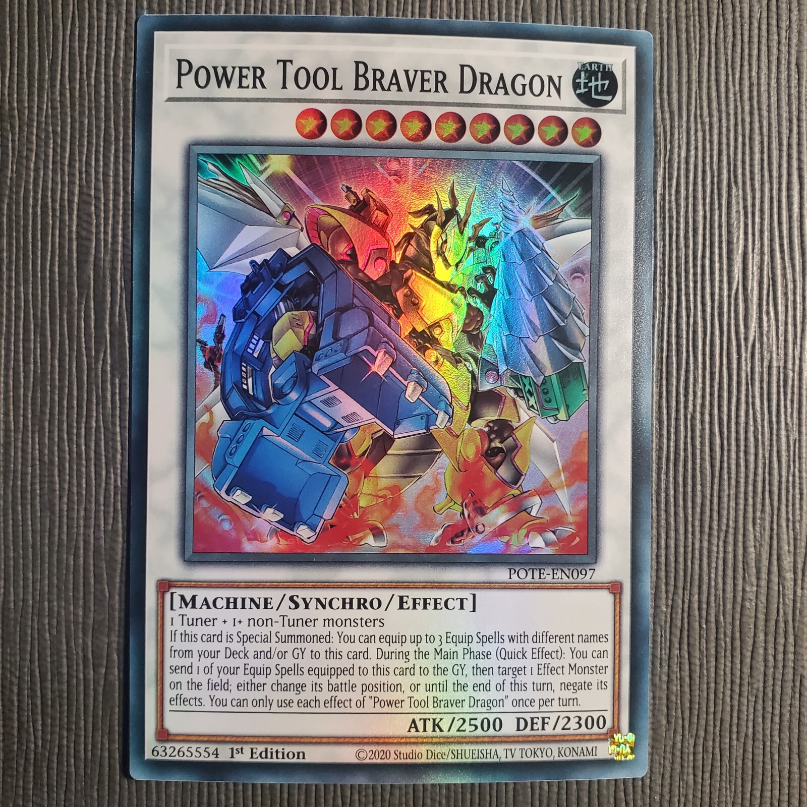 Power Tool Braver Dragon POTEEN097 1st Edition YuGiOh Super Rare MP eBay