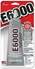 E6000 ADHESIVE 2.0OZ TUBE CLEAR GLUE CRAFT DIY PROJECTS FAST SHIPPING! 7383375