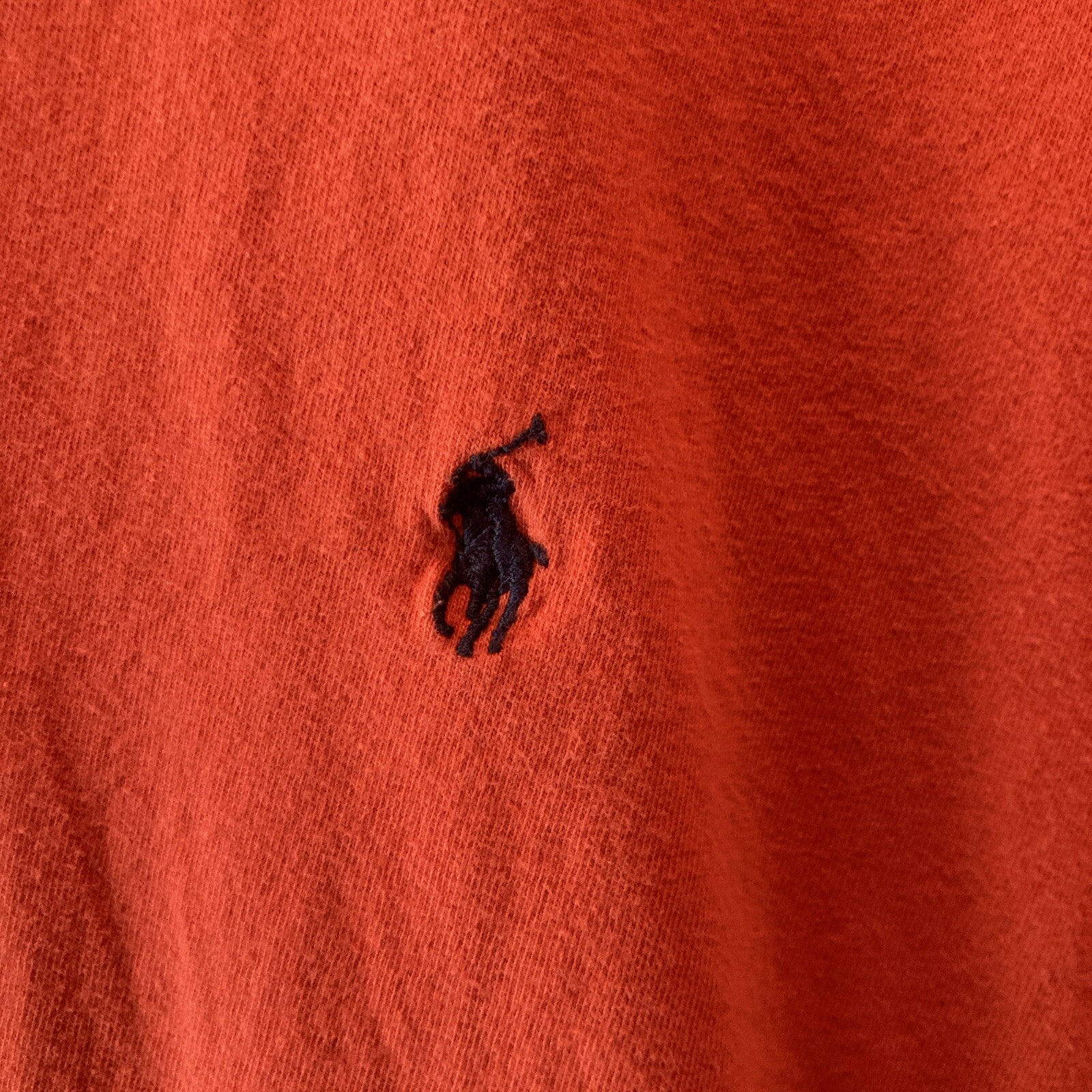 PONY Polo Ralph Lauren UOMO ARANCIONE SCURO SS cotone taglia LG