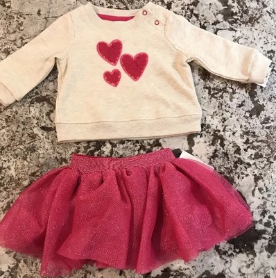newborn valentine's day outfit girl