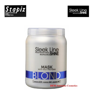 STAPIZ Sleek Line Blonde Haarmaske mit Seide 1000 ml