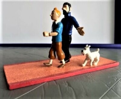 Figurines Tintin – Popol Et Virginie Par Hergé – Édition Moulinsart 2007 – Métal
